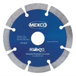 115mm GPX10 Universal Concrete Diamond Blade