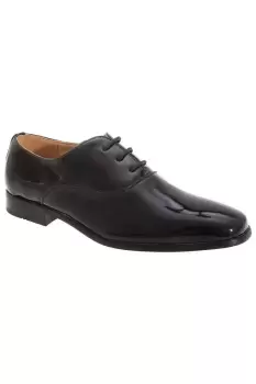 Patent Leather Lace-Up Oxford Tie Dress Shoes