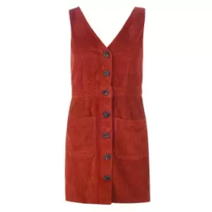 Jack Wills Amber Corduroy Mini Dress - Orange