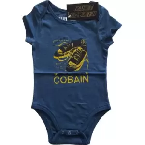 Kurt Cobain - Laces Kids 24 Months Baby Grow - Blue