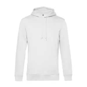 B&C Mens Organic Hooded Sweater (3XL) (White)