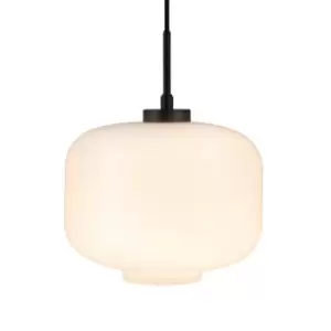 Arp Dome Pendant Ceiling Light Opal, Black 25cm