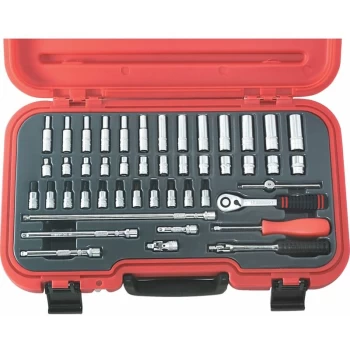 Kennedy-pro - 46PC Master MM Socket Set 1/4' Sq Dr