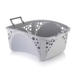 Minky 40L Stackable Laundry Basket Grey