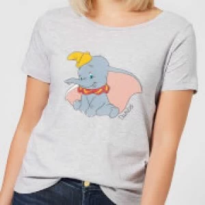 Disney Dumbo Classic Womens T-Shirt - Grey - XL