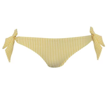 Jack Wills Tallian Tie Side Bikini Bottoms - YELLOW