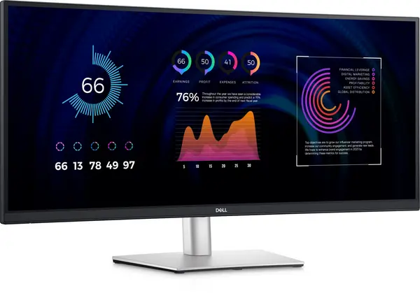 Dell P Series 34" P3424WE 4K Ultra HD IPS Curved LCD Monitor