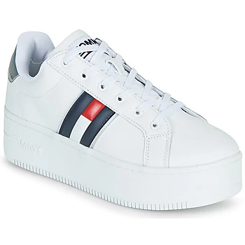 Tommy Jeans IRIDESCENT ICONIC SNEAKER womens Shoes Trainers in White