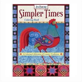 Simpler Times Coloring Book by Jim Shore