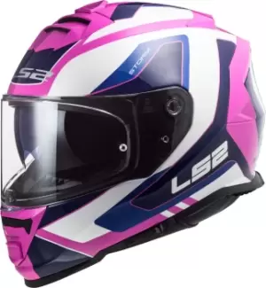 LS2 FF800 Storm Techy Helmet, white-pink, Size XS, white-pink, Size XS