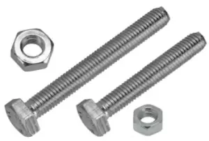 Set Screw & Nut - M8 x 25mm - Pack of 2 PWN351 WOT-NOTS