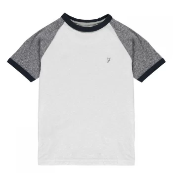 Farah Slub Ring T Shirt - Bright White