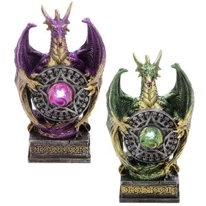 LED Mystical Vortex Dark Legends Dragon Figurine (1 Random Supplied)