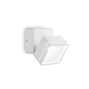 Omega Square Single Spotlight White IP54 4000K