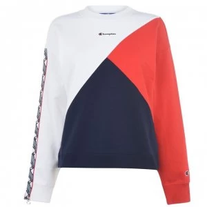 Champion Tape Sweatshirt - WHT/FLS WW001