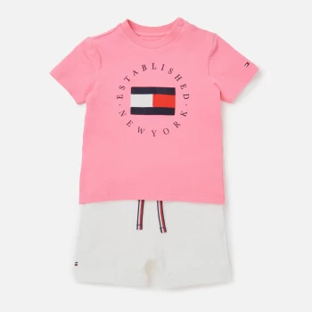 Tommy Hilfiger Baby Established Sweatshorts Set - Pink - 6-9 months