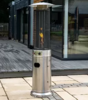 Cylinder Patio Heater Stainless Steel