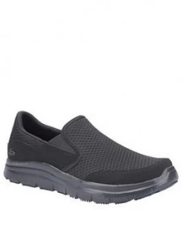 Skechers Workwear Flex Advantage Trainers - Black, Size 7, Men