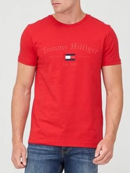 Tommy Hilfiger Archive Graphic T-Shirt - Red Size M Men