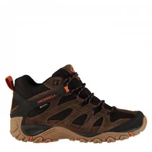 Merrell Alverstone Mid Gore Tex Walking Boots Mens - Dark Earth