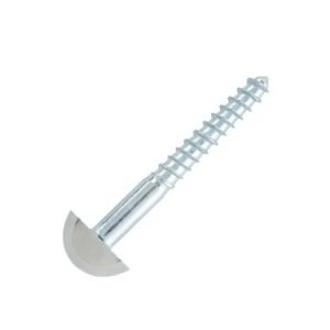 BQ Mirrored Effect Metal Screw Dia8mm L38mm Pack of 4