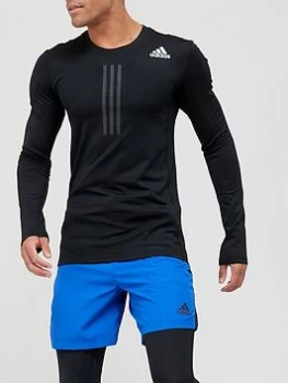 adidas Techfit Long Sleeve Baselayer - Black, Size S, Men