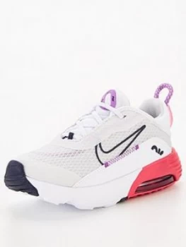 Nike Air Max 2090 Infant Trainer - Multi, White/Pink, Size 7.5