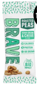 Brave Sour Cream & Chive Roasted Peas - 35g x 12