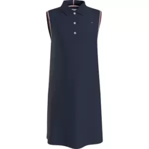 Tommy Hilfiger Classic Polo Dress Slvls - Blue