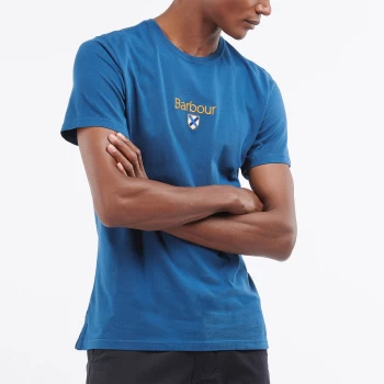 Barbour Mens Emblem T-Shirt - Deep Blue - XXL
