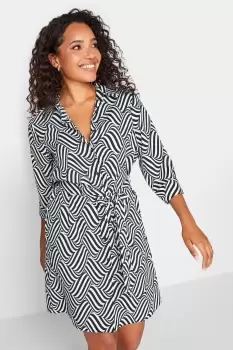 Print Tie Tunic Shirt