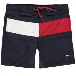 Tommy Hilfiger Flag Swim Shorts Boys - Navy Blazer