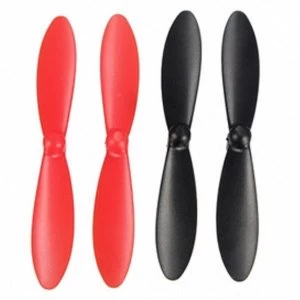 Hubsan X4 Mini Quadcopter Propellors (Black/Red)