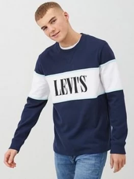 Levis Border Color Block Sweatshirt - Navy