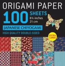 Origami Paper 100 sheets Japanese Chiyogami 8 1/4" (21 cm) : Extra Large Double-Sided Origami Sheets Printed with 12 Different Patterns (Instructions