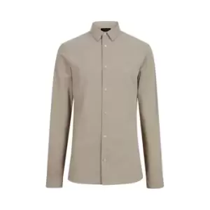 AllSaints Lovell Long Sleeve Shirt - Grey