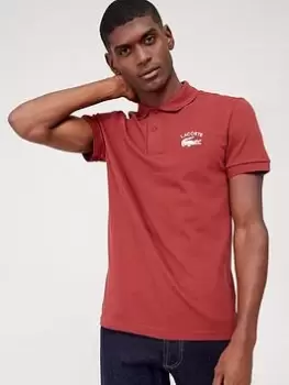 Lacoste Logo Polo Shirt, Red Size M Men