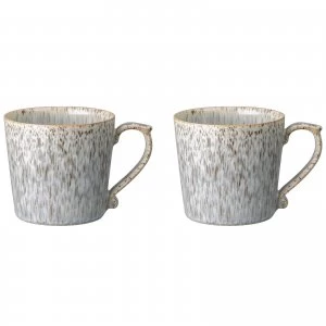 Denby Halo Speckle Large Mugs - 390ml (Set of 2)