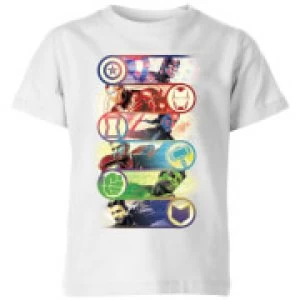 Avengers Endgame Original Heroes Kids T-Shirt - White - 3-4 Years