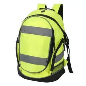 Shugon Hi-Vis Rucksack / Backpack - 23 Litres (Pack of 2) (One Size) (Hi-Vis Yellow)