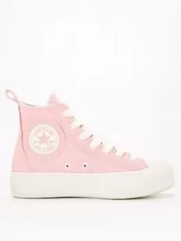 Converse Womens Chuck Taylor All Star Lift Hi Top Trainers - Pink, Size 4, Women