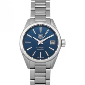 Carrera Calibre 9 Automatic Blue Dial Ladies Watch