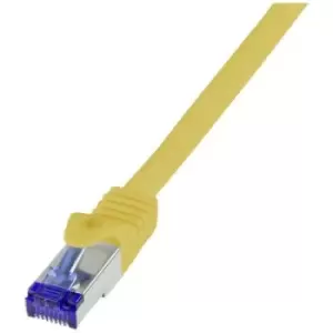 LogiLink C6A107S RJ45 CAT 6A S/FTP 15 m Yellow