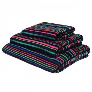 Linea Finestripe Jacquard Towel - Multi