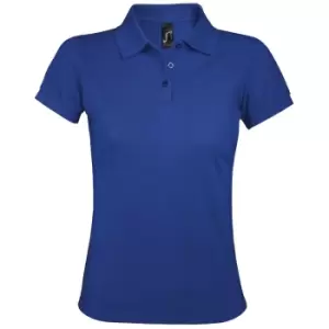 SOLs Womens/Ladies Prime Pique Polo Shirt (3XL) (Royal Blue)