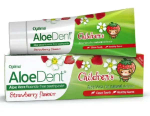 Aloe Dent Strawberry Childrens Toothpaste 50ml