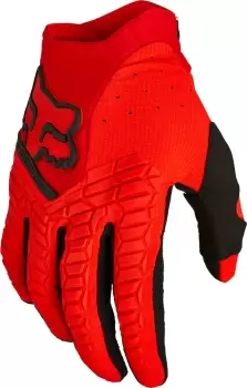 FOX Pawtector Motocross Gloves, black-red Size M black-red, Size M