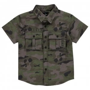 Firetrap Cargo Shirt Infant Boys - Camo AOP