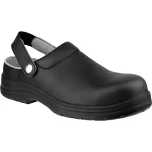 Amblers Safety FS514 Antistatic Slip On Safety Clog Black Size 9