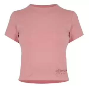 Ellesse Womens Dropper Crop T-Shirt - Pink